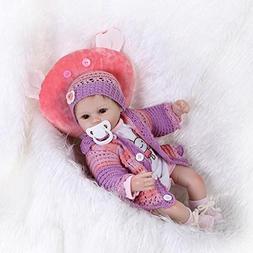 NPK Reborn Baby Doll Girl 18" Soft Silicone Real Looking Rea