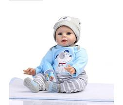 NPK 22inch 55cm Reborn Baby Doll Newborn Boy Soft Silicone R