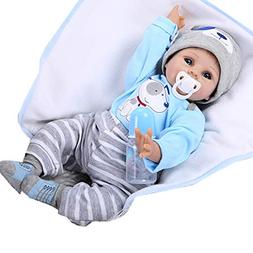 Boy 22 Inches Reborn Doll Soft Vinyl Silicone Baby Doll Newb