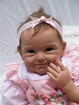 NPK Reborn Baby Doll Girl Look Real Silicone Vinyl 22" Weigh
