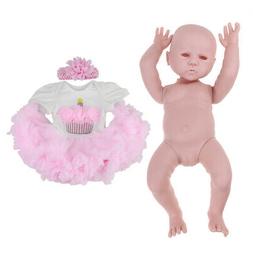 Reborn Unpainted Baby Moulds & Costume Set For Newborn Baby 