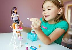 Barbie Skipper Babysitters Inc. Doll and Feeding Playset