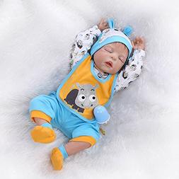 Boy Lifelike 22" Sleeping Full Body Silicone Vinyl Washable 