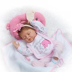 Girl Full Silicone Body Babies Realistic Newborn Baby Sleepi