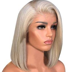 VonVonCo Wig with Baby Hair Human Hair Full End Short Bob Wi